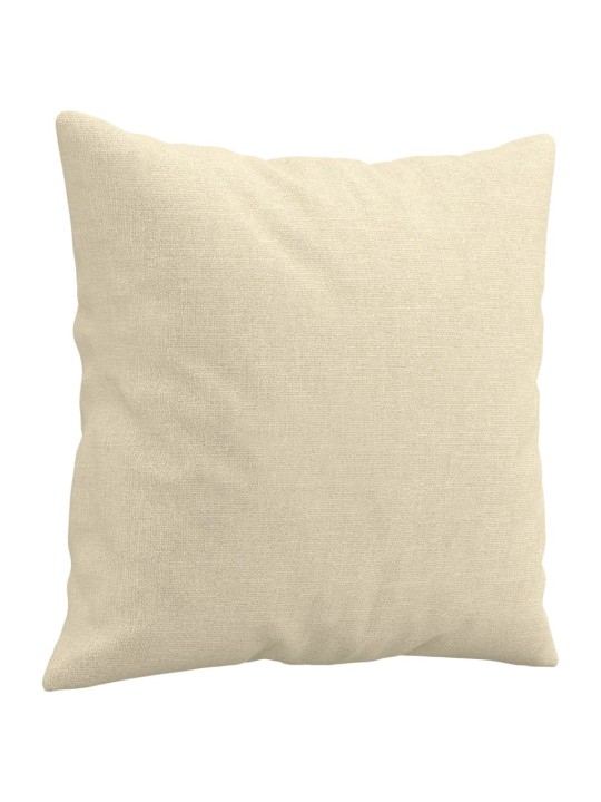 2místná pohovka s polštáři krémová 120 cm textil