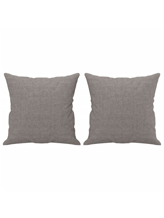 2místná pohovka s polštáři taupe 120 cm textil