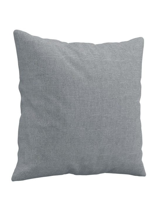 2místná pohovka s polštáři světle šedá 140 cm textil