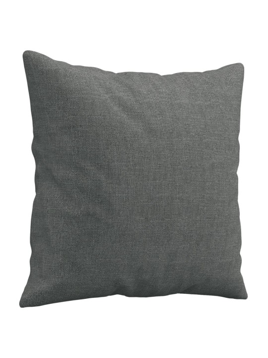 2místná pohovka s polštáři tmavě šedá 140 cm textil