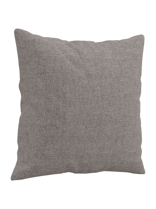 2místná pohovka s polštáři taupe 140 cm textil
