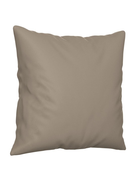 2místná pohovka s polštáři taupe 120 cm tkanina z mikrovlákna