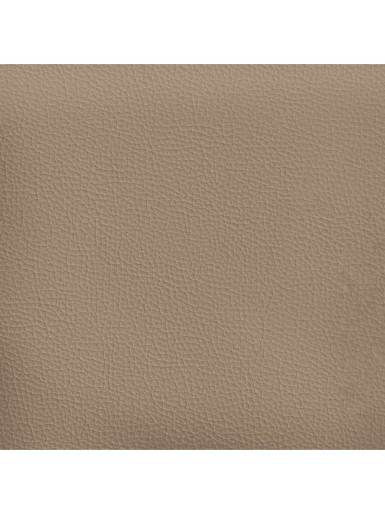 Křeslo s podnožkou cappuccino 60 cm umělá kůže