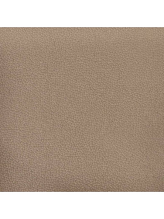 Křeslo s podnožkou cappuccino 60 cm umělá kůže