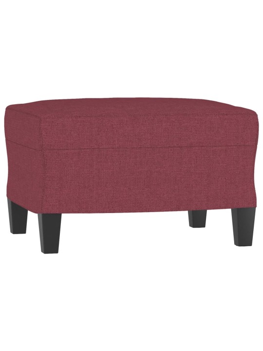 Křeslo s podnožkou vínové 60 cm textil
