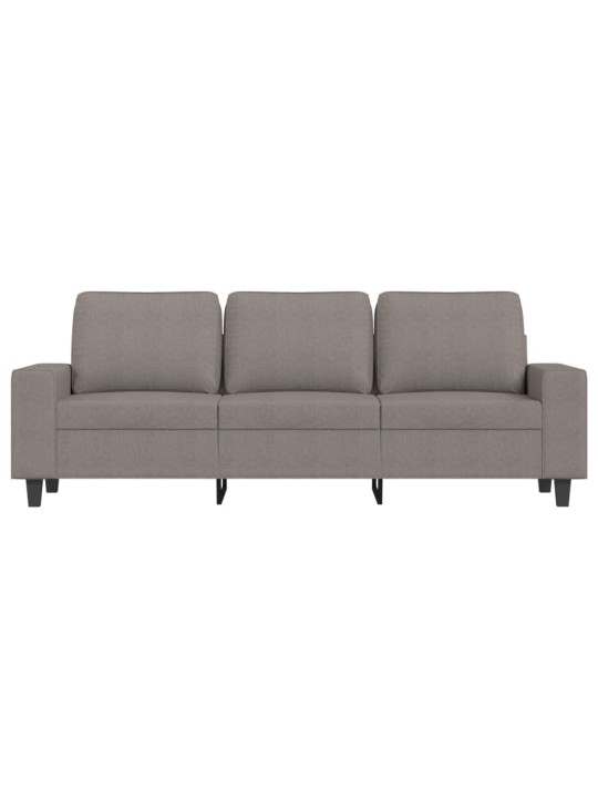 3místná pohovka s podnožkou taupe 180 cm textil