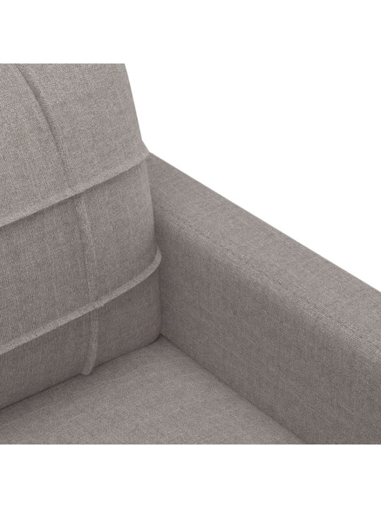 3dílná sedací souprava s poduškami taupe textil