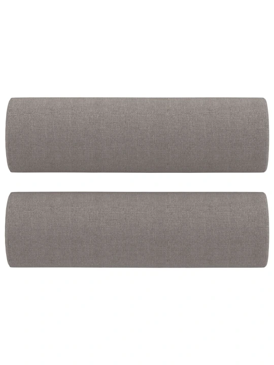 3dílná sedací souprava s polštáři taupe textil