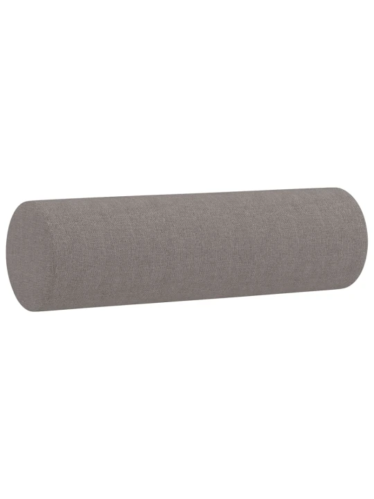 3dílná sedací souprava s polštáři taupe textil