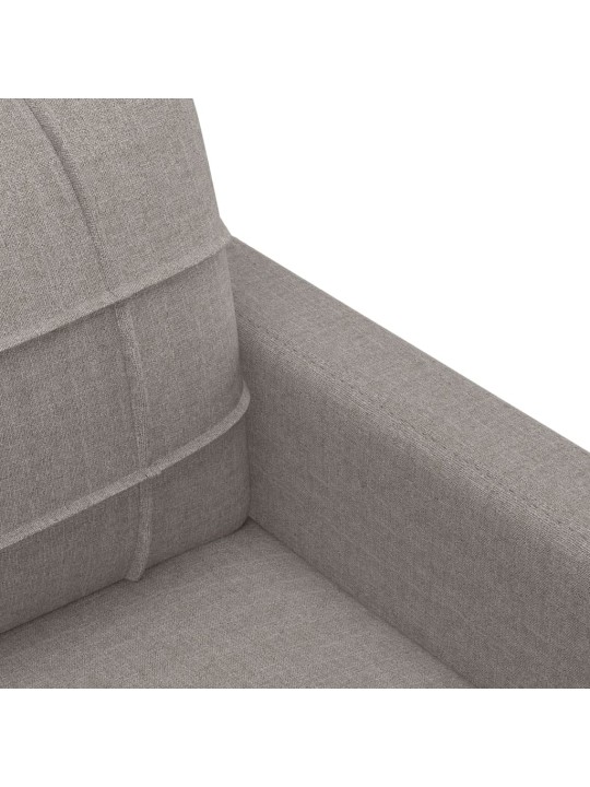3dílná sedací souprava s polštáři taupe textil
