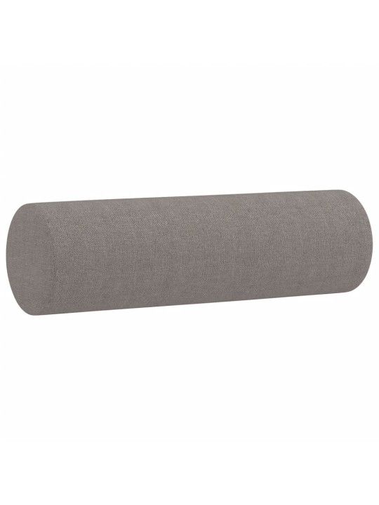 4dílná sedací souprava s polštáři taupe textil