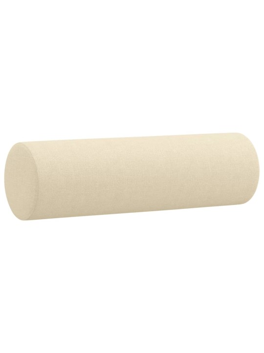 2dílná sedací souprava s polštáři krémová textil