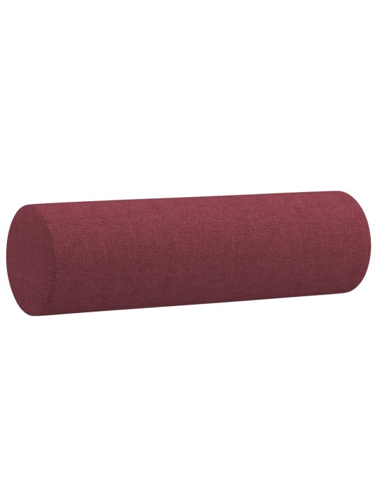 2dílná sedací souprava s polštáři vínová textil