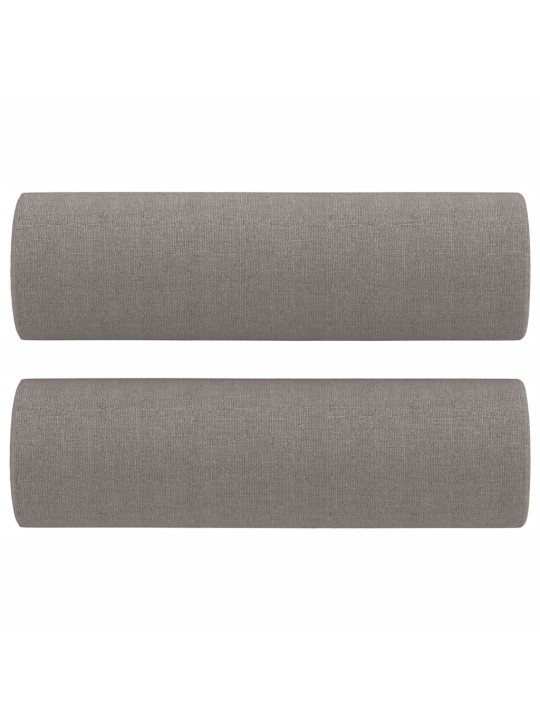 2dílná sedací souprava s polštáři taupe textil