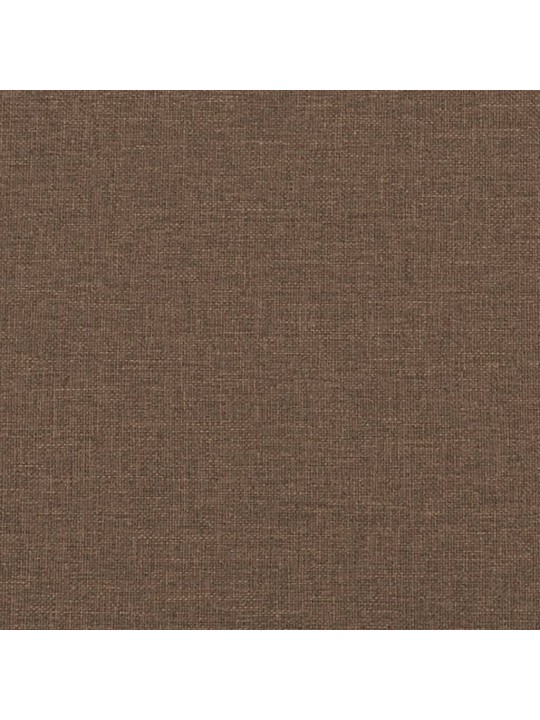 2dílná sedací souprava s polštáři hnědá textil