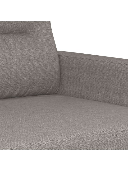 2dílná sedací souprava s polštáři taupe textil