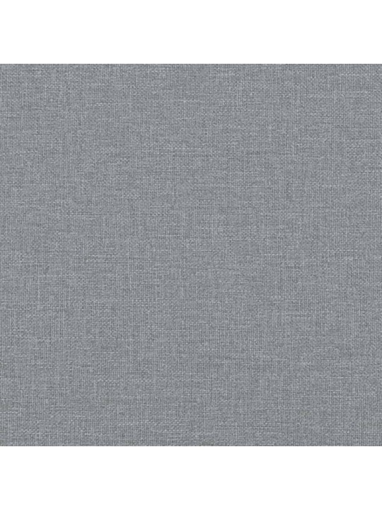 2dílná sedací souprava s poduškami světle šedá textil