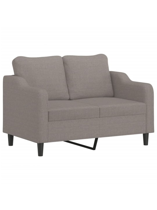 2dílná sedací souprava s poduškami taupe textil