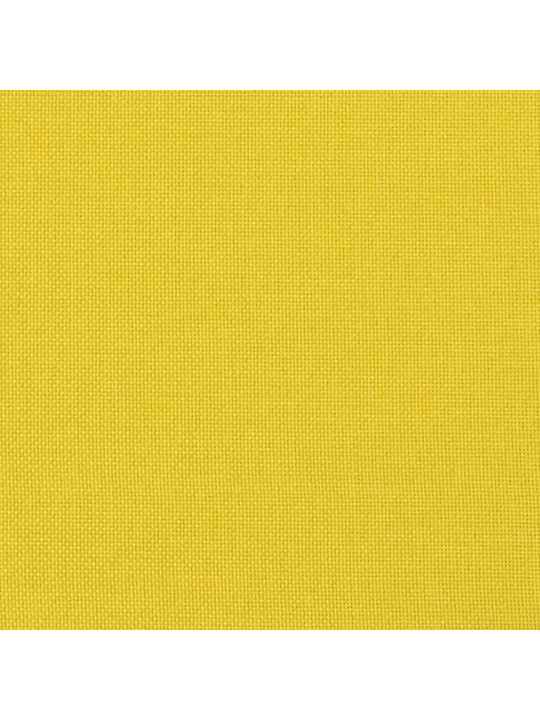 2dílná sedací souprava s polštáři světle žlutá textil