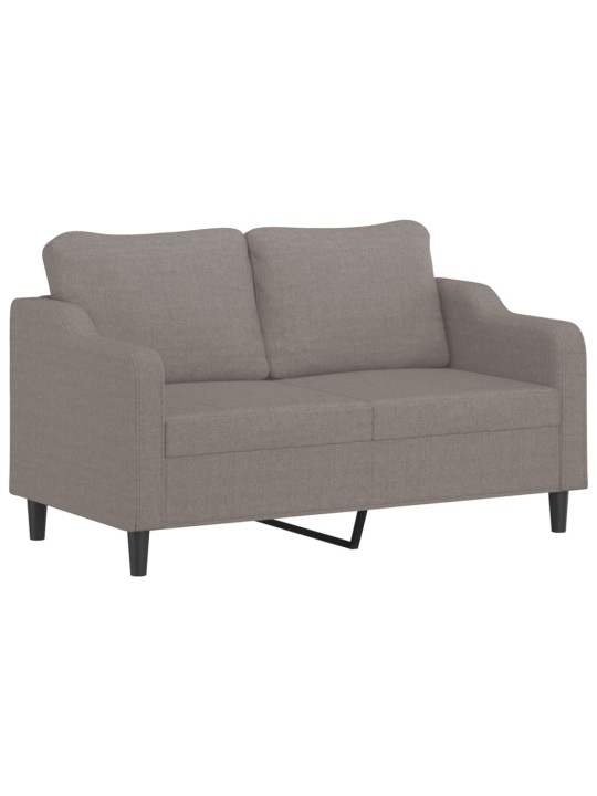 2dílná sedací souprava s polštáři taupe textil