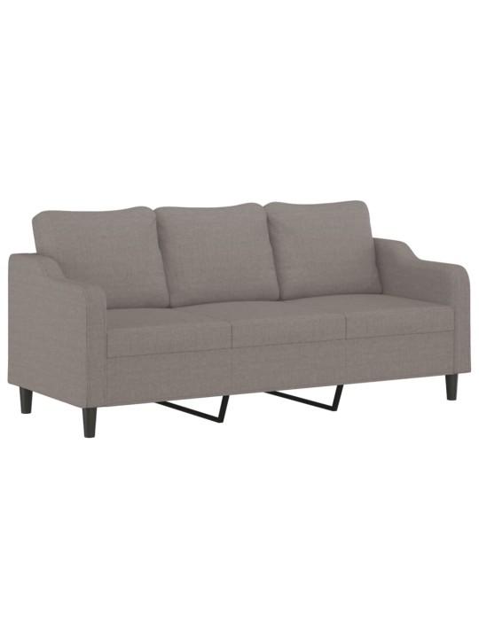 2dílná sedací souprava s poduškami taupe textil