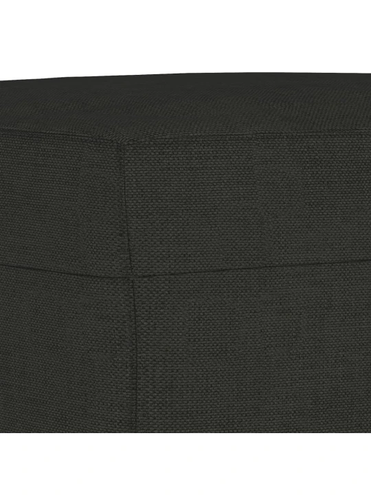3dílná sedací souprava s poduškami černá textil