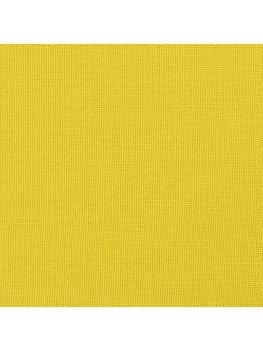 2dílná sedací souprava s polštáři světle žlutá textil