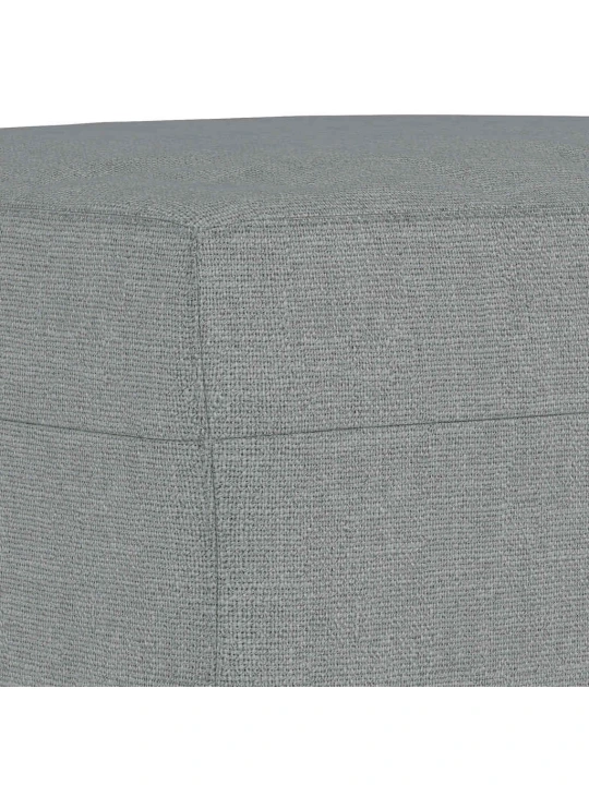 3dílná sedací souprava s polštáři světle šedá textil
