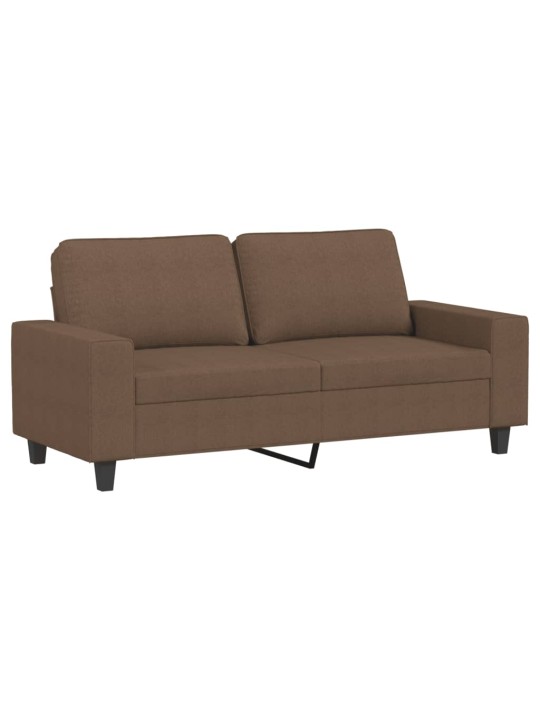 2dílná sedací souprava hnědá textil