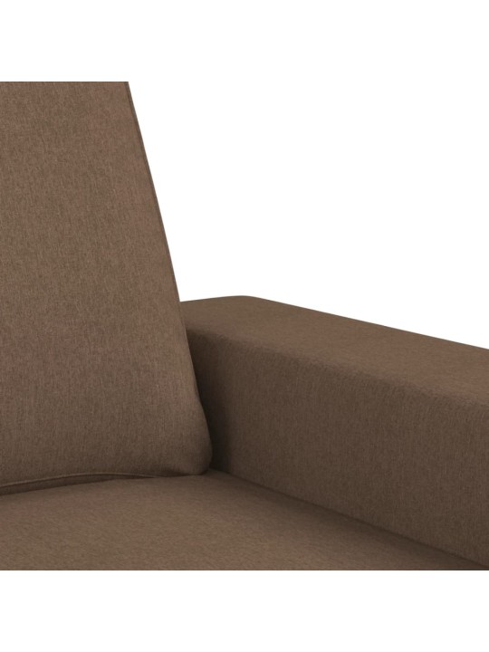 2dílná sedací souprava hnědá textil