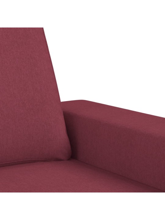 2dílná sedací souprava vínová textil