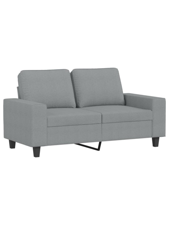 2dílná sedací souprava světle šedá textil