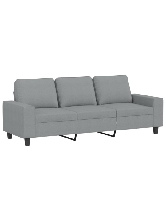 2dílná sedací souprava světle šedá textil