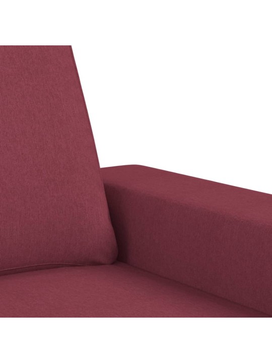 2dílná sedací souprava vínová textil