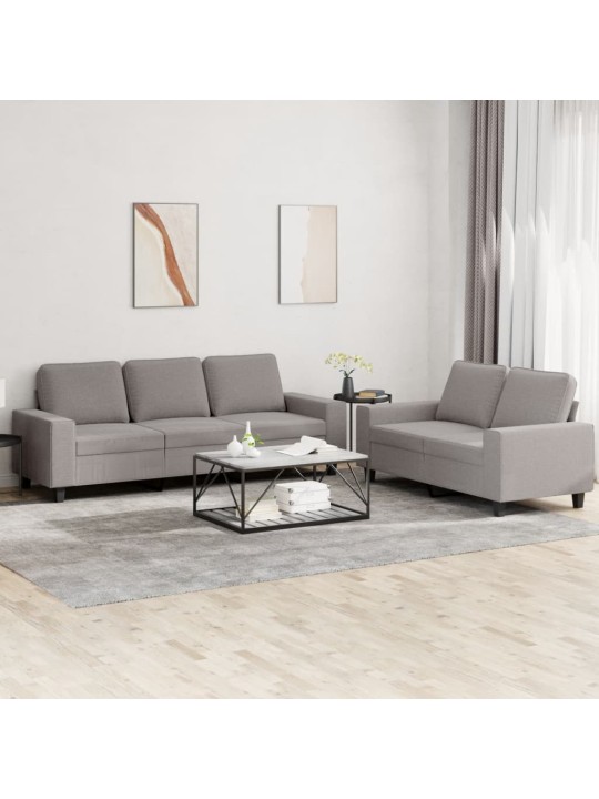 2dílná sedací souprava taupe textil