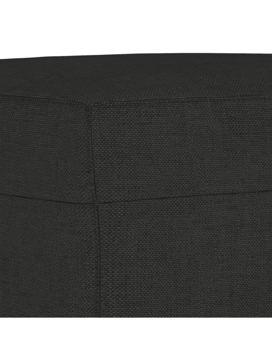 3dílná sedací souprava černá textil