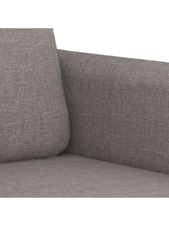 3dílná sedací souprava s poduškami taupe textil
