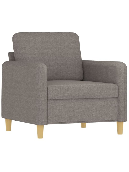 4dílná sedací souprava s poduškami taupe textil