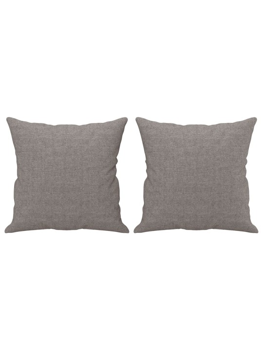 3dílná sedací souprava s polštáři taupe textil