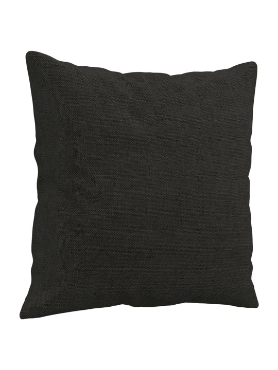 4dílná sedací souprava s polštáři černá textil