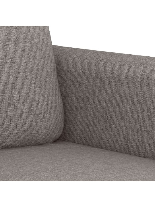 2dílná sedací souprava s poduškami taupe textil