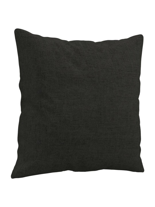 2dílná sedací souprava s polštáři černá textil