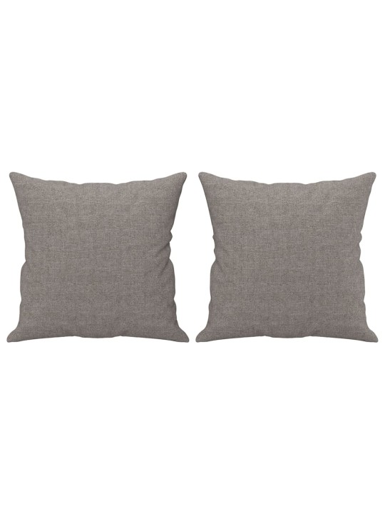 2dílná sedací souprava s polštáři taupe textil