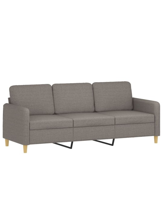 2dílná sedací souprava s poduškami taupe textil