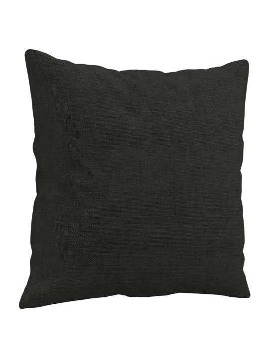 2dílná sedací souprava s polštáři černá textil