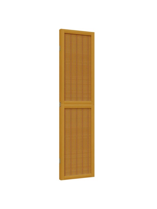 Paraván 3dílný hnědý masivní dřevo pavlovnie