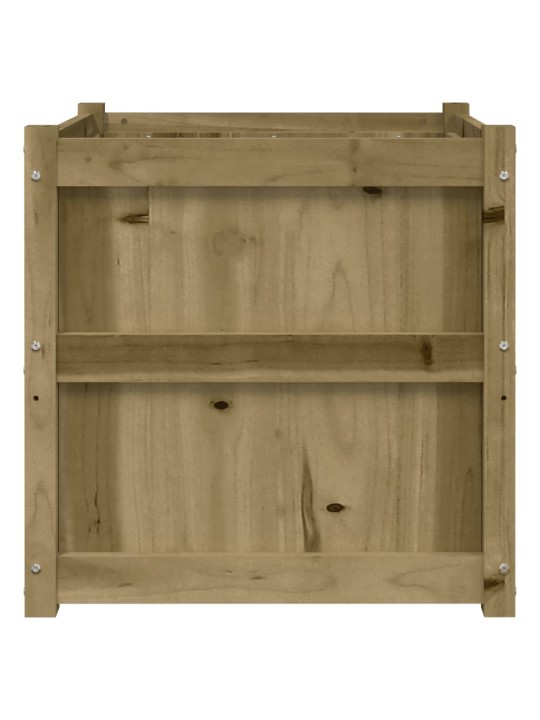 Zahradní truhlík 60 x 60 x 60 cm impregnovaná borovice