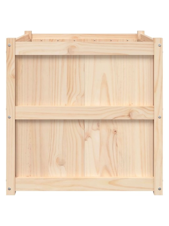 Zahradní truhlík 70 x 70 x 70 cm masivní borové dřevo