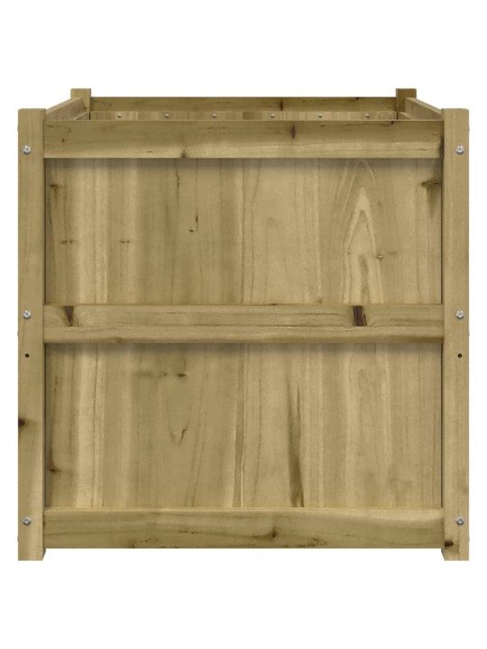 Zahradní truhlík 70 x 70 x 70 cm impregnované borové dřevo