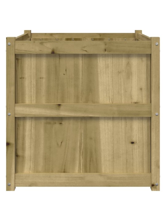 Zahradní truhlík 70 x 70 x 70 cm impregnované borové dřevo